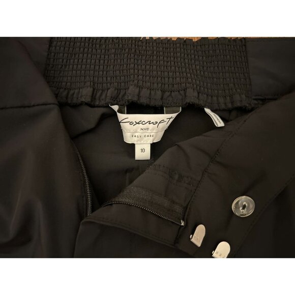 Foxcroft Sz 10 Black Pants Stretch Slim-Fit Nylon Spandex Adjustable Waist - Picture 6 of 9